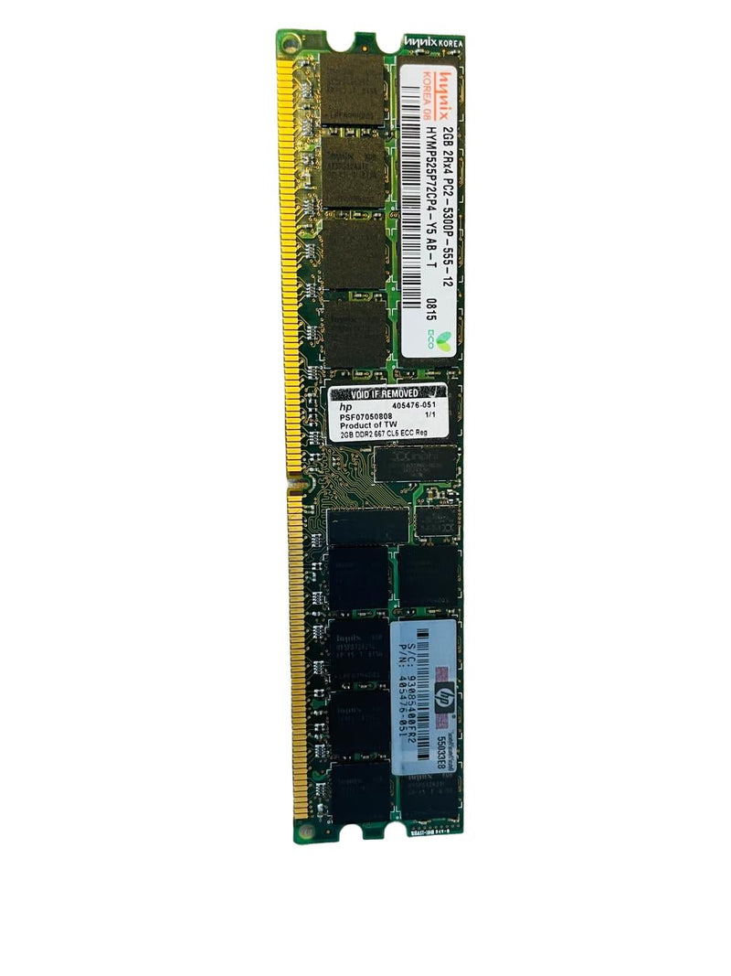 SK Hynix 2GB 2Rx4 PC2-5300P-555-12 DDR2 Server RAM (Refurbished)