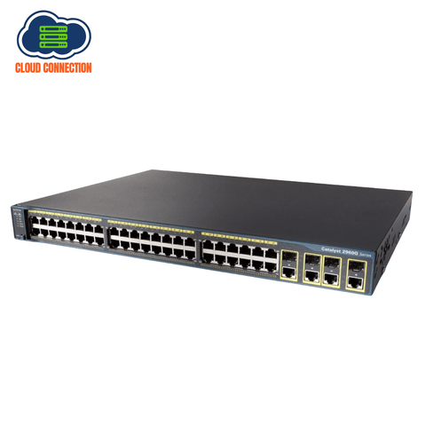 Cisco WS-C2960G-48TC-L 48 48 Ethernet 10/100/1000 ports, 4 Dual Purpose Switch (Used)
