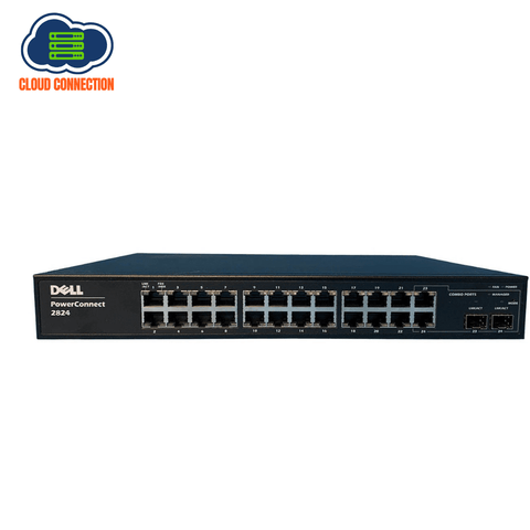 Dell Powerconnect 2824 24 Port Gigabit Switch With 2 Sfp 1GB (Refurbished)