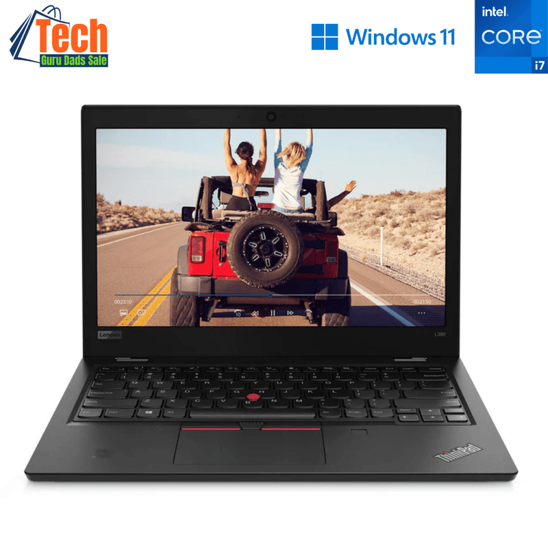 Lenovo ThinkPad L380 13.3 Inch Executive Productivity Laptop - i7 8550U - 16GB DDR4 - 256GB NVMe SSD - Win11Pro - Refurb Special (Refurbished)