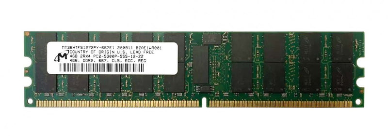 Micron 4GB 2Rx4 PC2-5300P-555-12-ZZ DDR2 Server RAM (Refurbished)