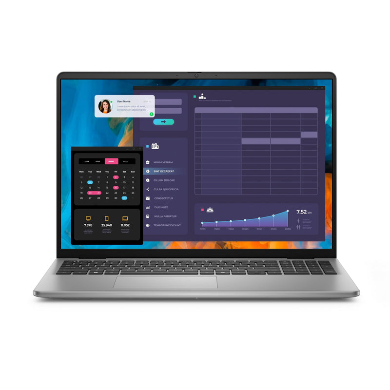 Dell Vostro 16 5640 16 Inch Productivity Laptop – Core 7 150U – 16GB DDR5 – 512GB NVMe – Win11Pro (New)