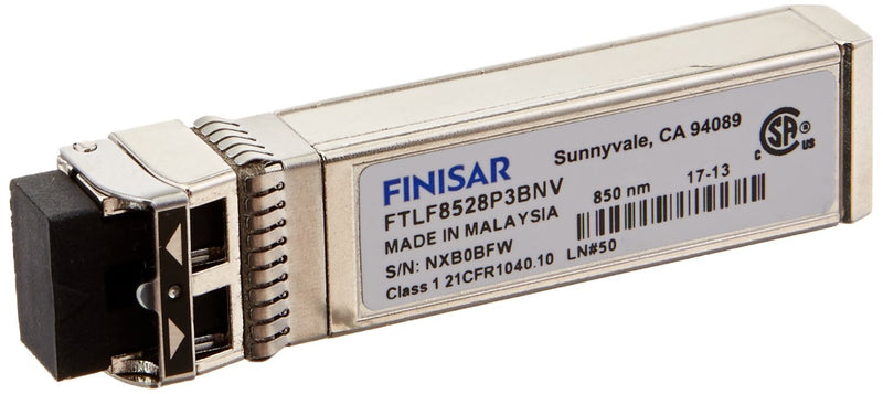 Finisar FTLF8528P3BNV-EM 8G FC SFP+ Short Range Transceiver (Refurbished)