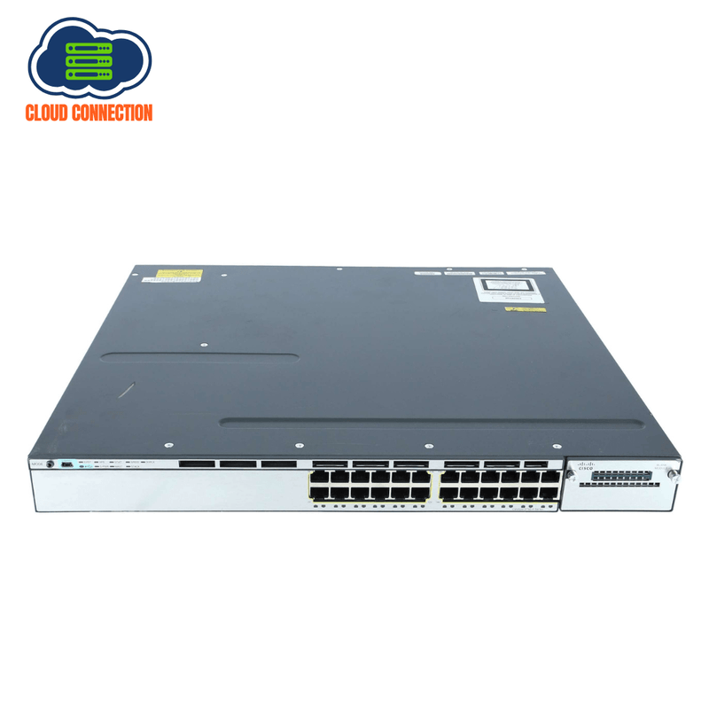 Cisco WS-C3750X-24T-L Layer 3 - 24 x 10/100/1000 Ethernet Ports - Data LAN Base- Managed Switch (Refurbished)