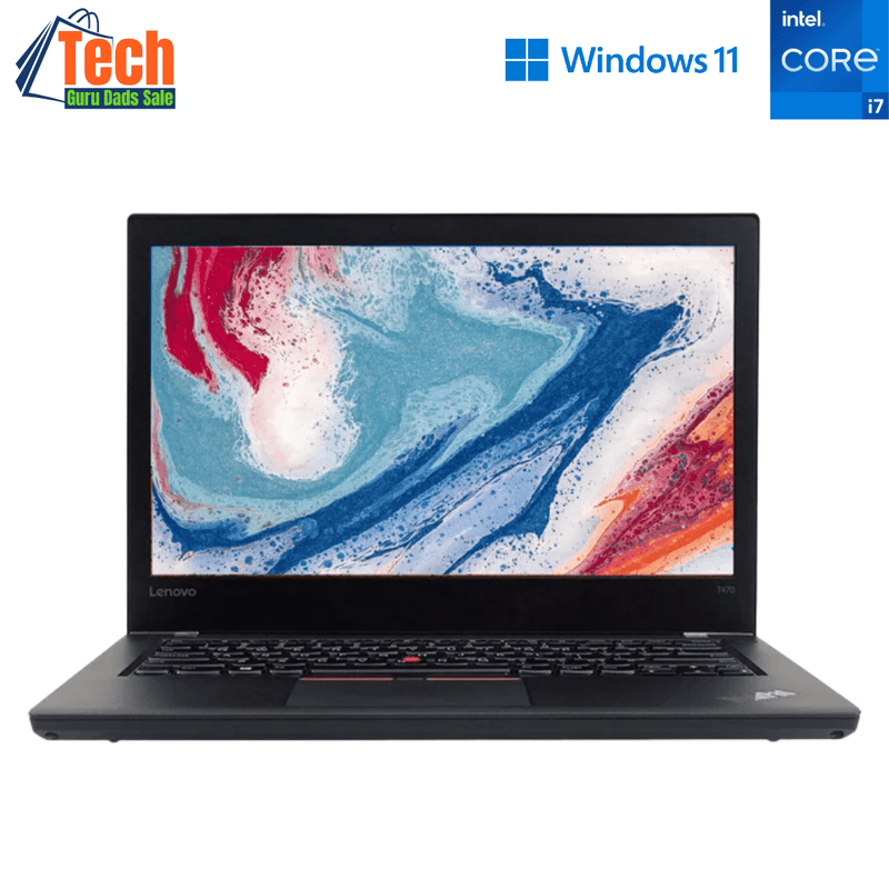 Lenovo ThinkPad T470 14 Inch Executive Business Laptop - i7 7600U - 16GB DDR4 - 256GB NVMe SSD - Win11Pro - Refurb Special (Refurbished)