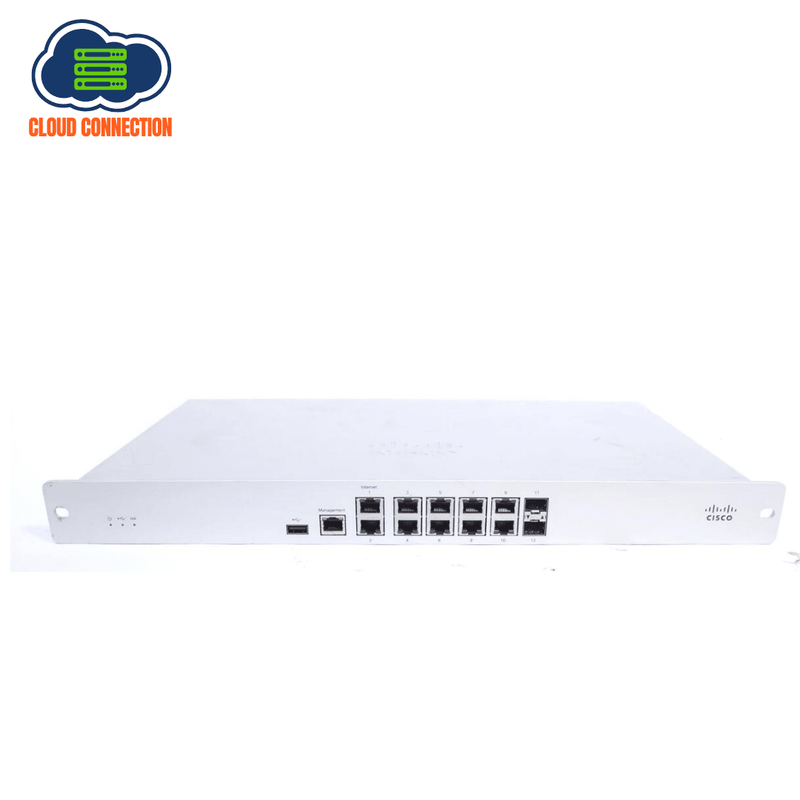 Cisco Meraki MX84-HW 8 RJ45 2 SFP Cloud-Managed Security Appliance (Refurbished)