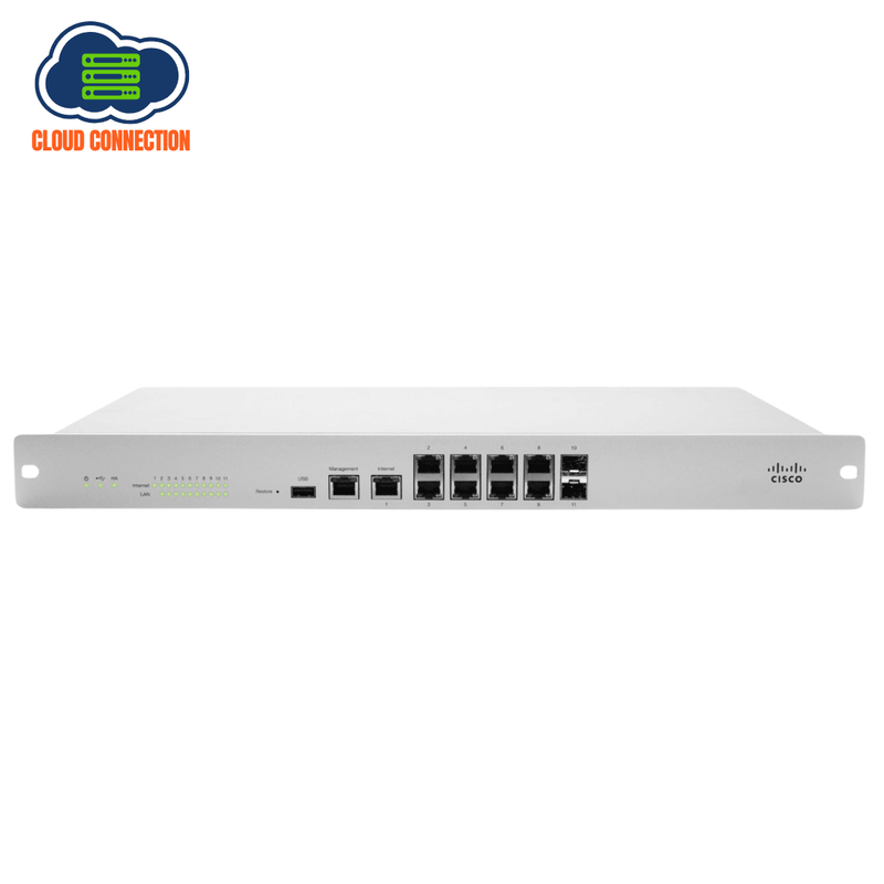 Cisco Meraki MX100-HW Cloud-Managed Security Appliance (Refurbished)