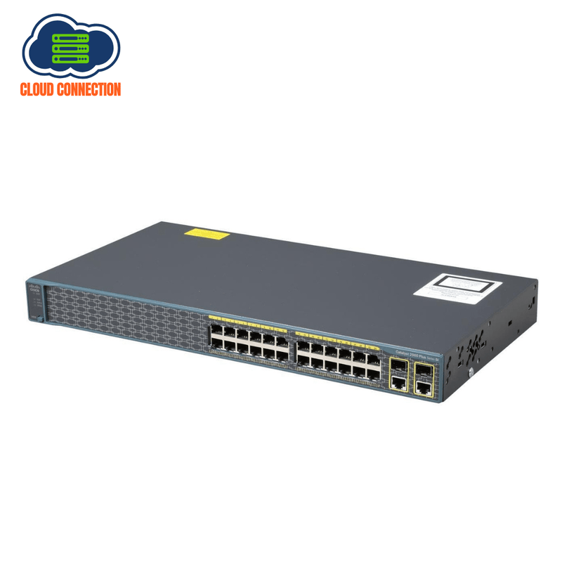 Cisco WS-C2960-24TC-S 2960 Plus 24 10/100 + 2 T/SFP Switch (Used)