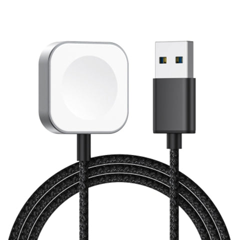 5W Aluminum Alloy Wireless Charger for Apple Watch 1/2/3/4/5/6/7/8/Ultra Black