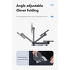 W14 15W 2 In 1 Foldable Magnetic Wireless Charger Stand for iPhone 12-15 Series/Airpods/Apple Watch Black