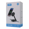 W14 15W 2 In 1 Foldable Magnetic Wireless Charger Stand for iPhone 12-15 Series/Airpods/Apple Watch Black