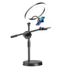 Professional 10 Inch Selfie Ring Light with Phone Holder and Retractable Phone Holder