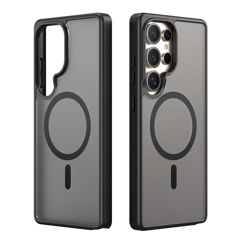 Magnetic Matte Anti-drop TPU+PC+Magnets Case for Samsung Galaxy S25 Ultra Black