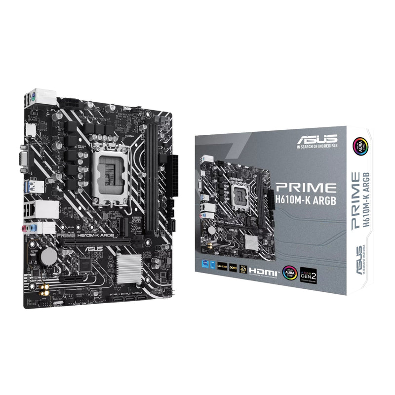 Asus PRIME H610M-K ARGB Intel LGA1700 M-ATX Motherboard (New)