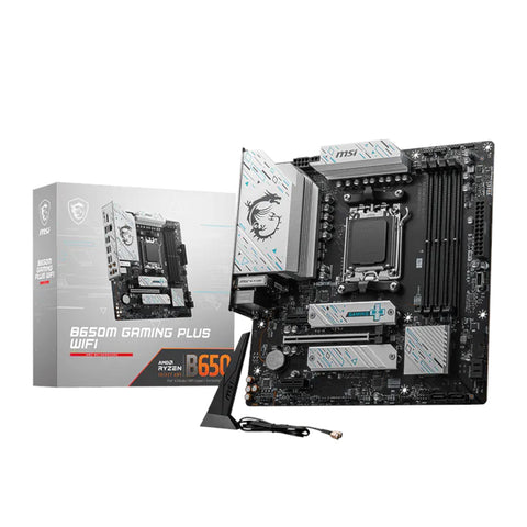 MSI B650M Gaming Plus WiFi AM5 M-ATX Gaming Motherboard (New)