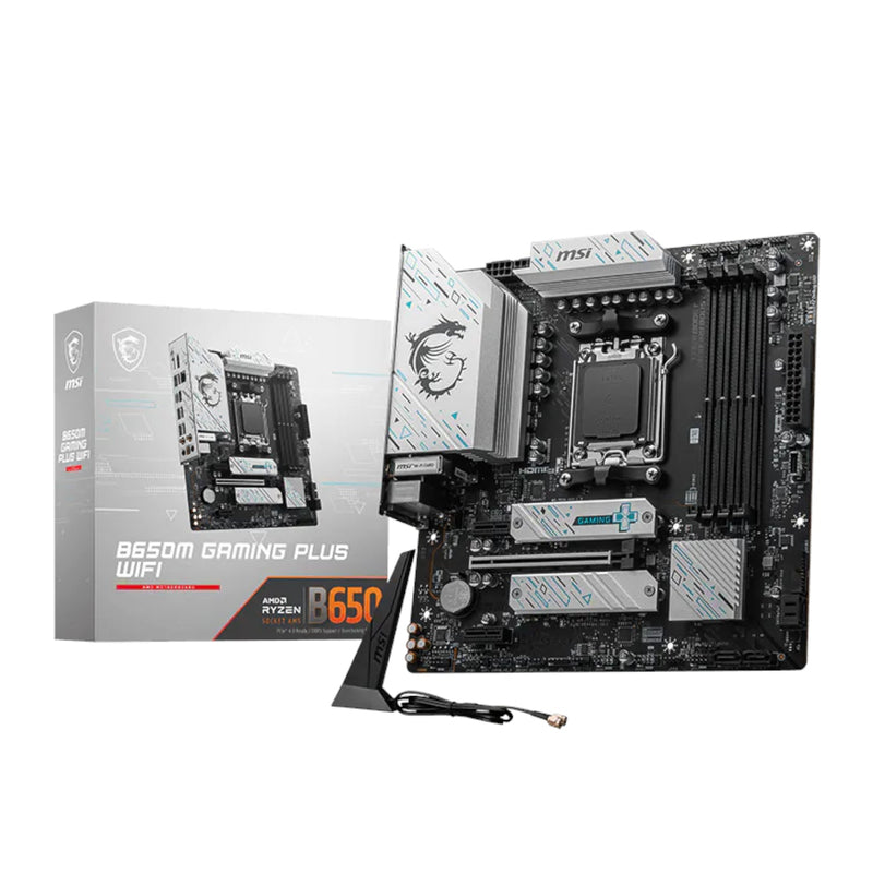 MSI B650M Gaming Plus WiFi AM5 M-ATX Gaming Motherboard (New)
