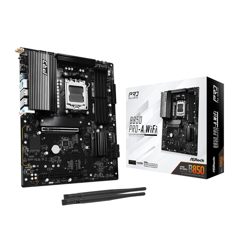 ASRock B850 Pro-A Wi-Fi AM5 ATX Motherboard (New)
