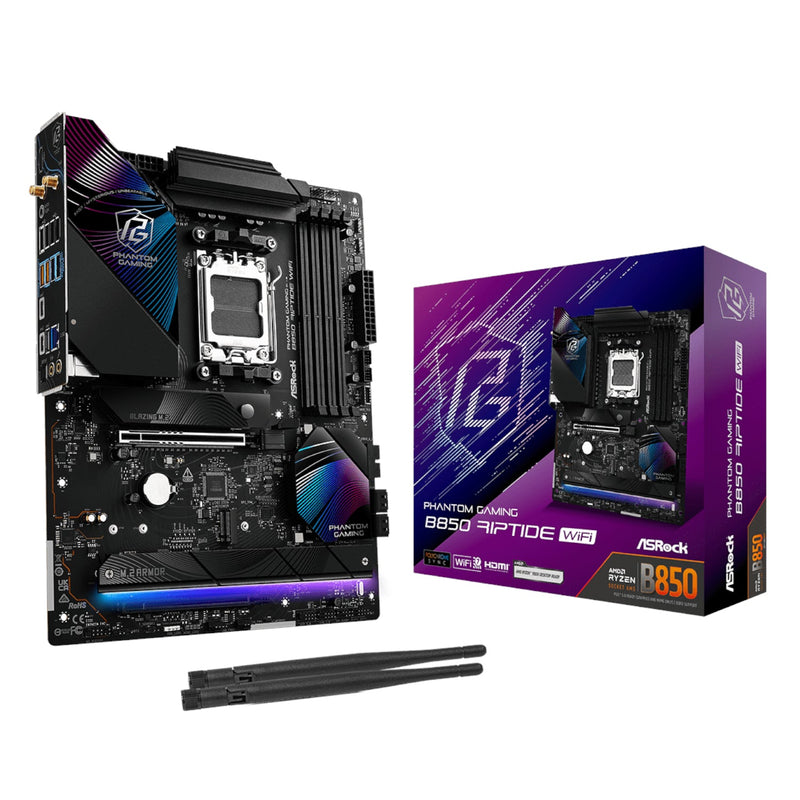 ASROCK B850 RIPTIDE WIFI AM5 ATX 4X DDR5 (New)