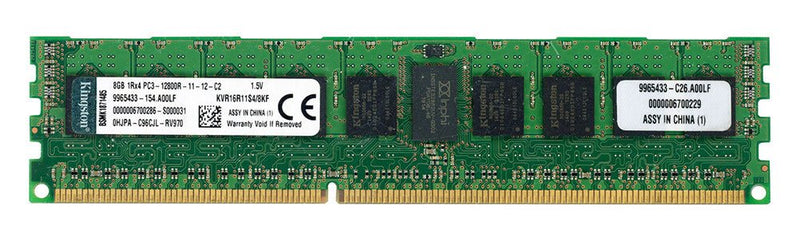 Kingston 8GB 1Rx4 PC3L-12800R-11-12-C2 Server RAM (Refurbished)