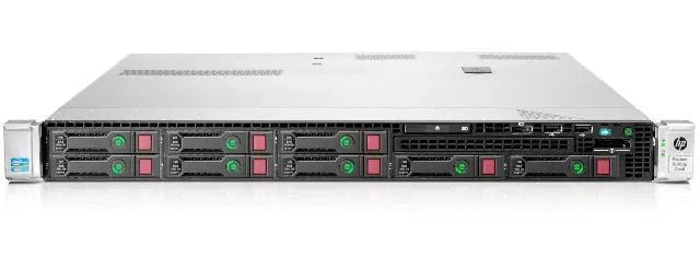 HP ProLiant DL360p Gen8 1U Rackmount Server – 8 SFF – Xeon E5-2630 – 64GB DDR3 – 2 × 300GB SAS – P420i – 1Gb 2-Port 332T – 2 × 460W – 2 × Caddies – 6 × Blanks (Refurbished)
