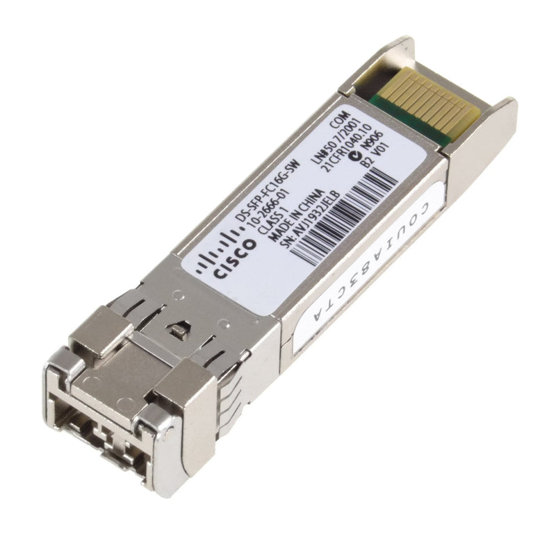 Cisco DS-SFP-FC16G-SW 16Gbps Fibre Channel SFP+ Transceiver Module (Refurbished)