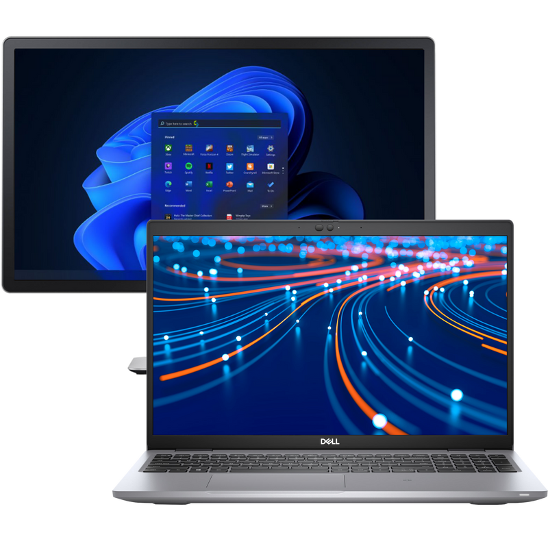 Dell Latitude 5520 Intel i7, 11th Gen Laptop with 16GB + 20" Monitor