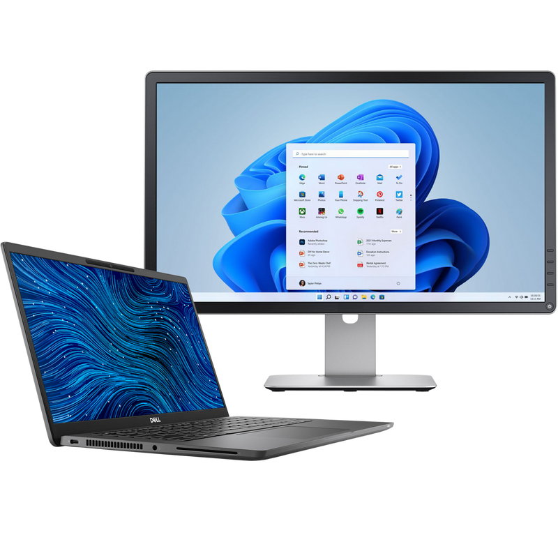Dell Latitude 7420 Intel i7, 11th Gen Laptop with 16GB RAM + 23" Monitor