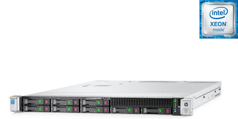 HP ProLiant DL360 Gen9 1U Rackmount Server – 8 SFF – Intel Xeon E5-2650 v4 – 64GB DDR4 – 2 × 300GB SAS – P440ar – Broadcom BCM5719 – 1 × 500W – Rail Inners (Refurbished)