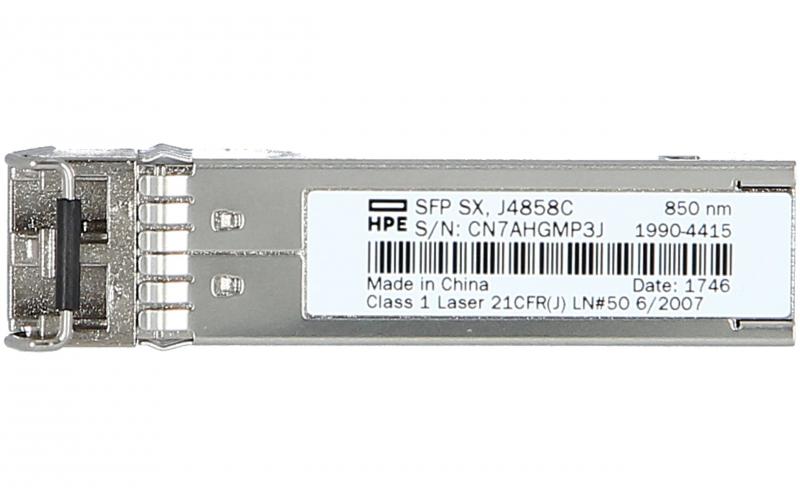 HPE J4858C 850nm 1.25Gbps SFP Transceiver Module (Refurbished)