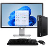 Lenovo ThinkCentre M70q Intel i5, 11th Gen Tiny PC with 16GB Ram + 23" Monitor (Refurbished)