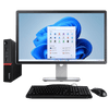 Lenovo ThinkCentre M75q AMD Ryzen 5 USFF PC with 20" Monitor (Refurbished)