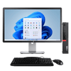 Lenovo ThinkCentre M920q Intel i5, 8th Gen Tiny PC with 20" Monitor (Refurbished)