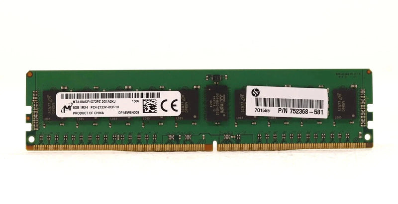 Micron 8GB 1Rx4 PC4-2133P-RCP-10 DDR4 ECC Registered Server RAM (Refurbished)
