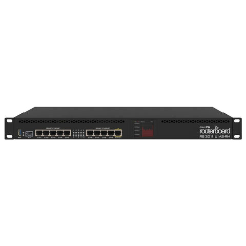 Mikrotik RB3011UIAS-RM RouterBOARD 10xGigabit Ethernet, USB 3.0, LCD, RB3011 (Used)