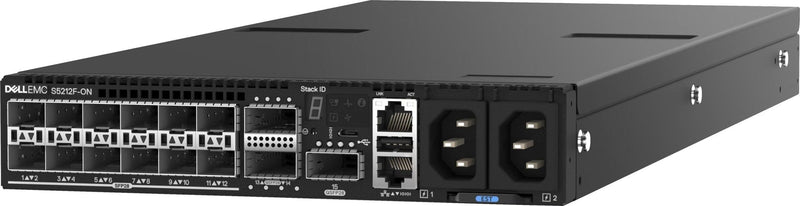 Dell PowerSwitch S5212F-ON 12 Port 25GbE SFP28 Managed Switch with 3 × 100GbE QSFP28 210-APHW (New)
