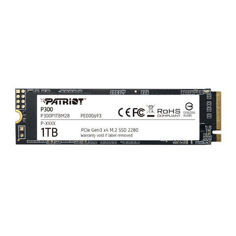 Patriot P300 1TB M.2 PCIe NVMe SSD (New)