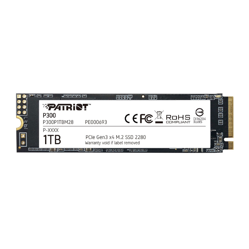 Patriot P300 1TB M.2 PCIe NVMe SSD (New)