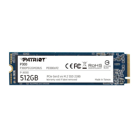 Patriot P300 512GB M.2 PCIe NVMe SSD (New)