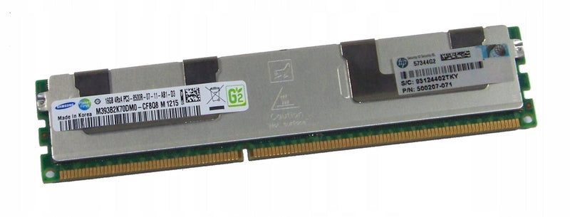 Samsung 16GB 4Rx4 PC3-8500R-07-11-AB1-D3 DDR3 ECC Registered Server RAM (Refurbished)