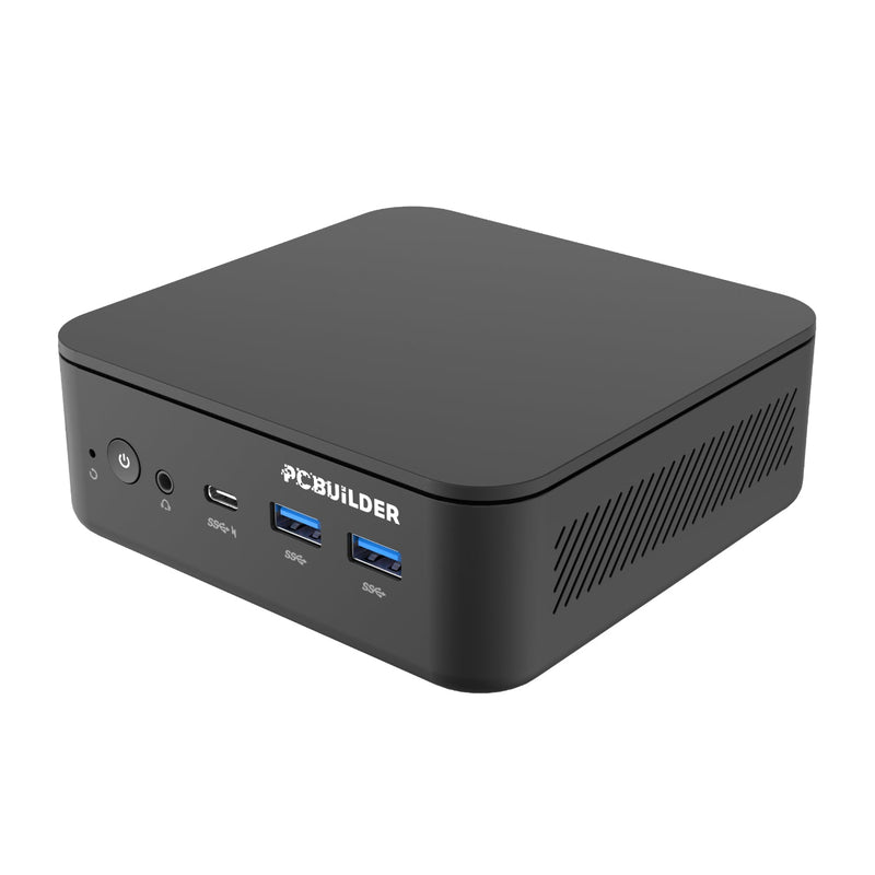 PCBuilder CUBE Intel Core 3-100U 16GB DDR5 512GB Windows 11 Pro Mini PC (New)