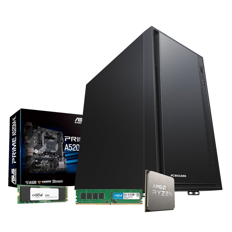 PCBuilder AMD Ryzen 5 3400G HOME MASTER Windows 11 Desktop PC (New)