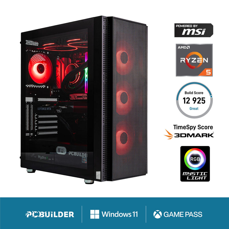 PCBuilder Ryzen 5 7600 SPECIALIST Windows 11 Gaming PC (New)