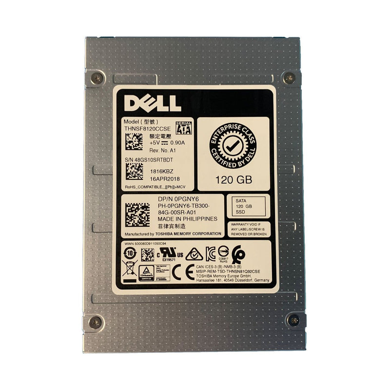Dell THNSF8120CCSE 2.5 Inch 120GB SATA III Solid State Drive (Refurbished)