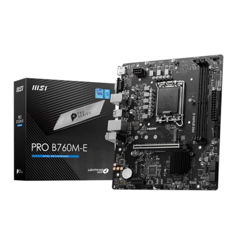 MSI B760M-E PRO DDR5 LGA1700 M-ATX Motherboard (New)