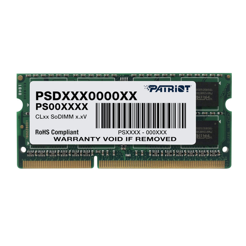 Patriot Signature Line 4GB 1600MHz DDR3 Dual Rank SODIMM Notebook Memory (New)