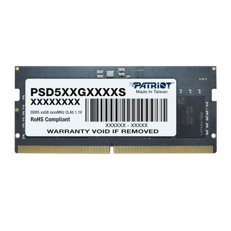 Patriot Signature Line DDR5 8GB 4800MHz Single Rank SODIMM Notebook Memory (New)