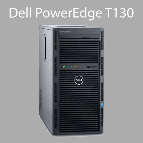 Dell PowerEdge T130, Intel Xeon E3-1220 v6 3.0GHz, 16GB RAM, 2 x 1TB SATA HDD Tower Server (Used or Refurbished)