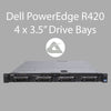 Dell PowerEdge R420 Four Drive Bays 1U RACK Server (Used)