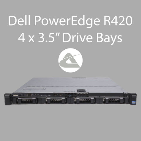 Dell PowerEdge R420 Four Drive Bays 1U RACK Server (Used)
