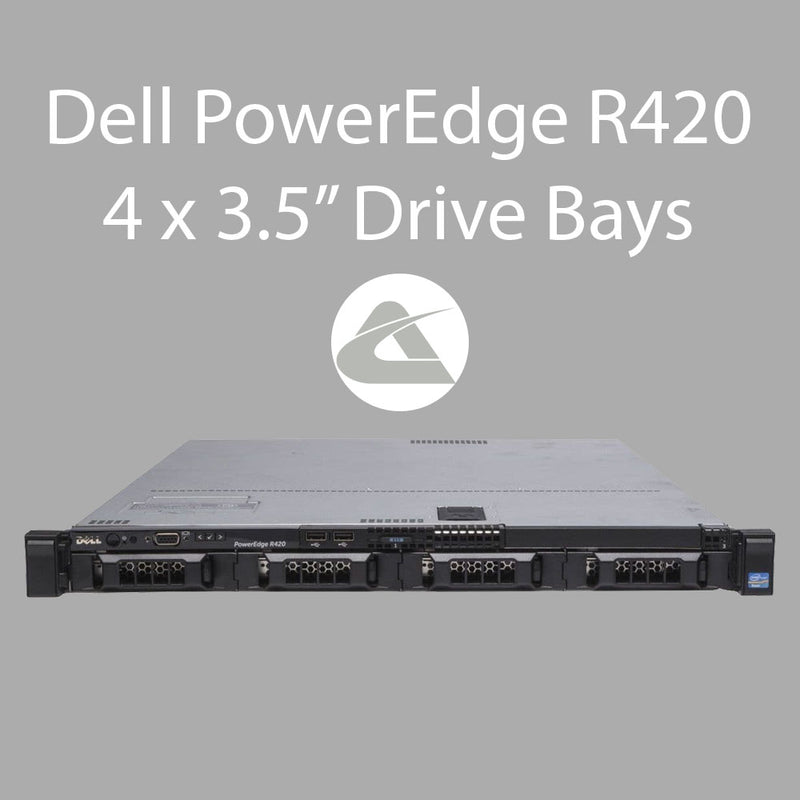 Dell PowerEdge R420 Four Drive Bays 1U RACK Server (Used)